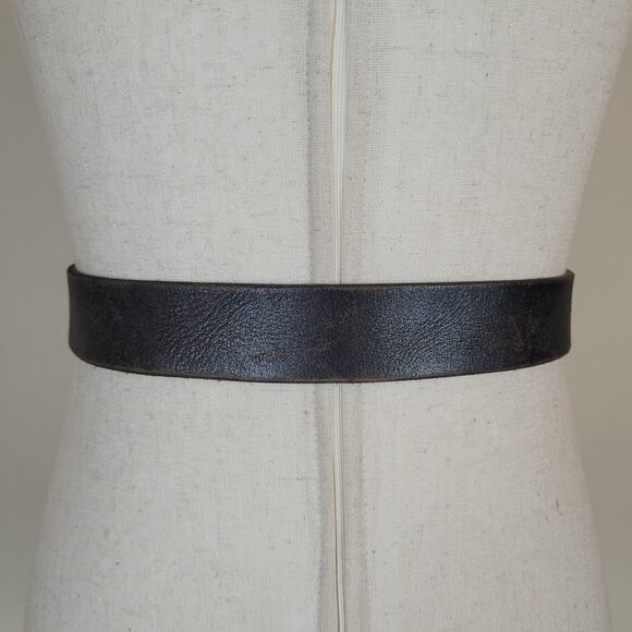Gap Belt Womens Medium Black Leather D Ring Workwear Utility Industrial Rugged main image 5